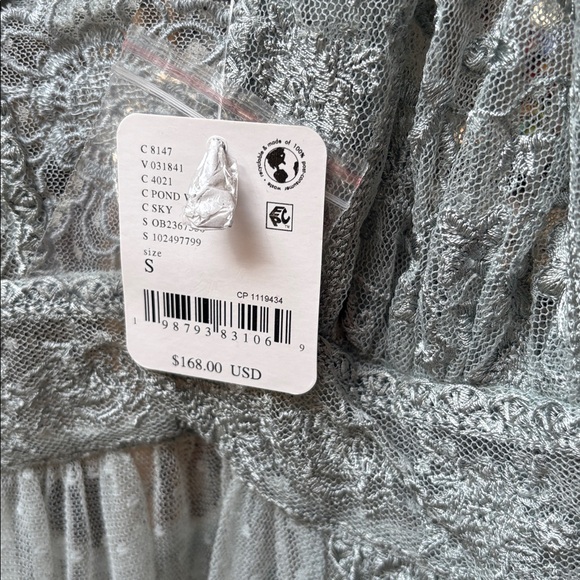 Free People Intimately So Into You Maxi Slip in Pond Water - Picture 10 of 15